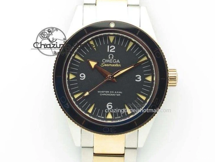 0327 Modern Seamaster 300M 007 YG URF 1:1 Best Edition White Dial Ceramic Bezel On Nylon Strap A 8115